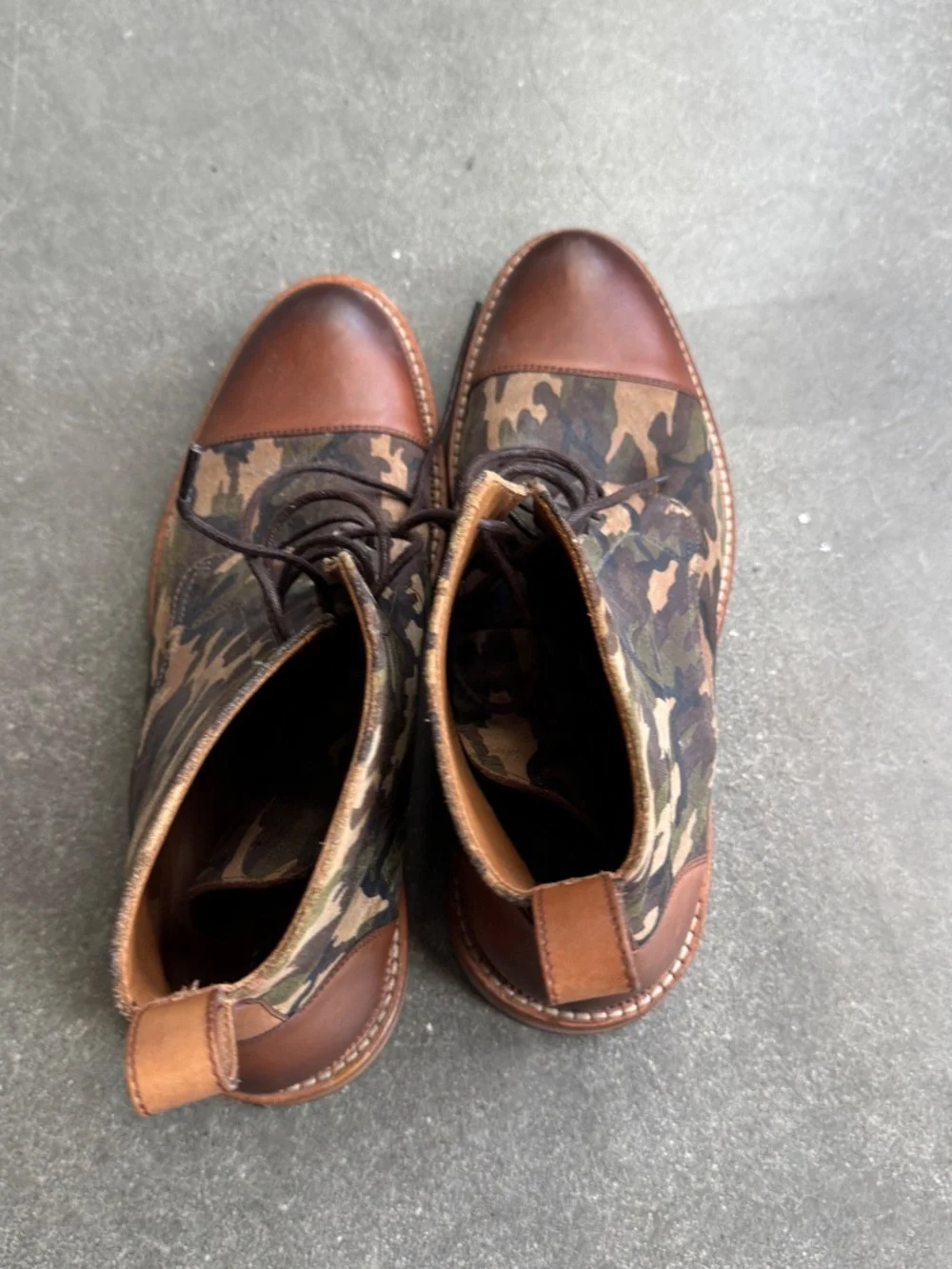 Camo Taft Jack Boots, Size 42